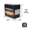 Duracell Ultra 12V 55AH AGM High Rate Sealed Lead Acid (SLA) Battery with M6, C Terminals - 5